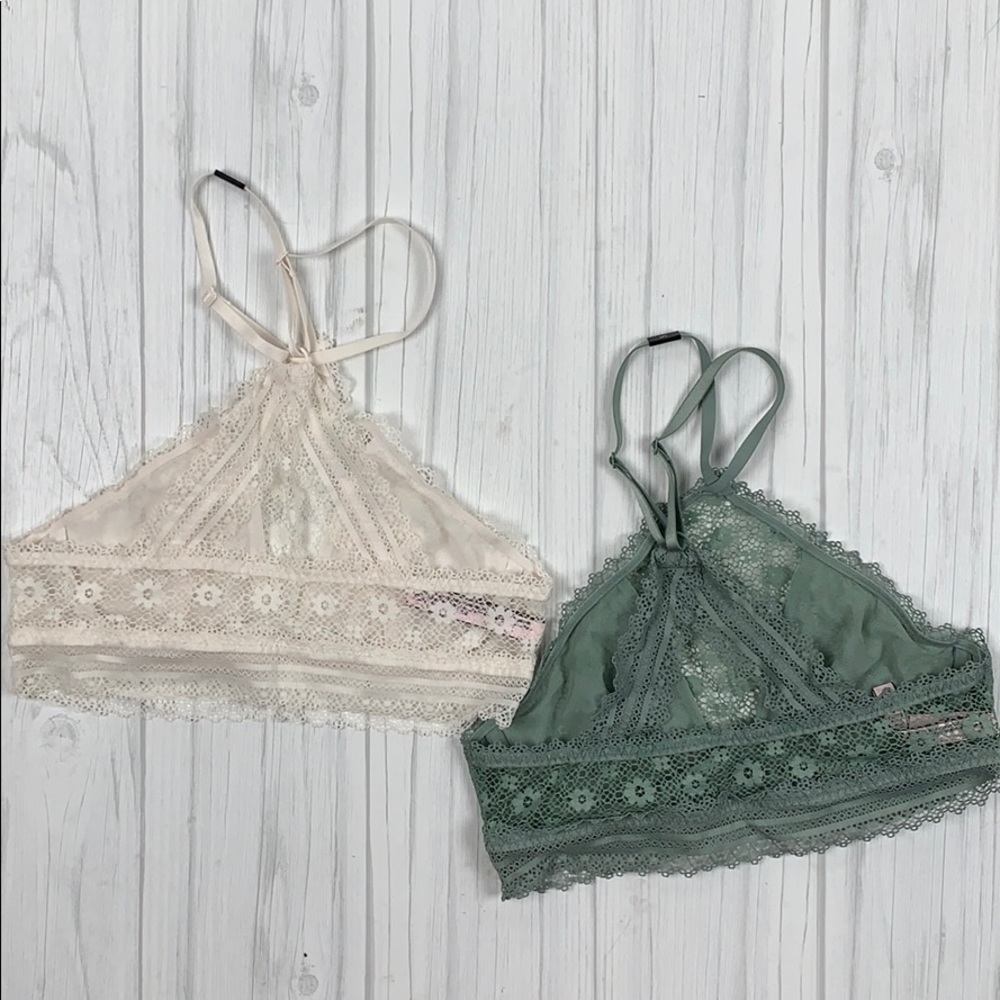 2 Victoria’s secret high neck lace bralettes - Picture 2 of 5